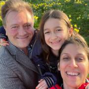 Nazanin Zaghari-Ratcliffe with husband Richard and daughter Gabriella