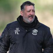 Haringey manager Tom Loizou during Hornchurch vs Haringey Borough, BetVictor League Premier Division Football at Hornchurch Stadium on 29th February 2020