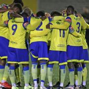 Haringey Borough players huddle