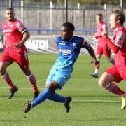 Wingate & Finchley in FA Trophy action against Hornchurch