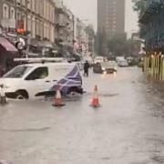 The Westminster floods on July 12