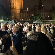 The lying in state queue finished at Westminster Hall