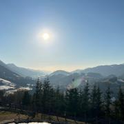 The view from Hotel Oberforsthof in Alpendorf, St Johann in Salzburg