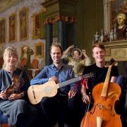 Early music ensemble Saraband play Kenwood on October 2, 9 and 16. Henrietta Wayne; violin, Johan Löfving; theorbo/guitar, Jacob Garside; cello/viola da gamba, and Sarah Bealby-Wright; violin,