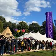 The queue for a discussion about consciousness at How the Light Gets In