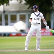 Pieter Malan in action for Middlesex