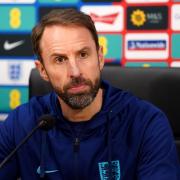 England manager Gareth Southgate faces the media