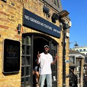 Chop Chop founder Kaye Sotomi outside his third salon in Camden Market