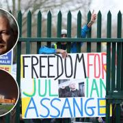 In a mock jailbreak attempt the Assange supporter drilled at the prison walls