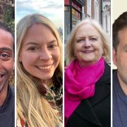 L-R Camden Council Highgate by-election 2023 candidates Wakjira Feyesa, Lorna Jane Russell, Tricia Leman and Farrell Monk