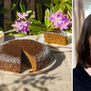 Sarah Johnson's cook book Fruitful includes a recipe for ginger cake with a gooseberry compote
