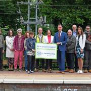 Friends of Ally Pally Station looking after their turf