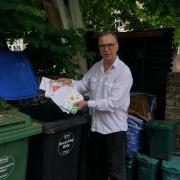 Paul Scott found 35 letters bound and dumped in his dustbin