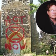 The mock-up photograph of St Mary's Tower by XR (Image; Chris Arnold)