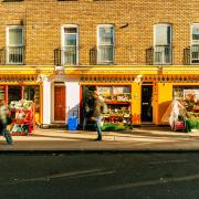 Drummond Street's shops and restaurants have been given a colourful makeover