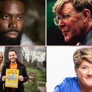 Rapper Ghetts, Alan Bennett, Emma Barnett and Clare Balding will be appearing at Book Festivals around London this autumn