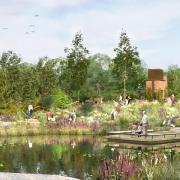 How the pond might look in Regent's Park's commemorative garden for Queen Elizabeth II