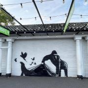 A new Banksy has appeared at London Zoo