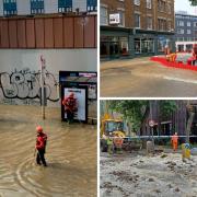 Flooding has impacted Pentonville Road this morning