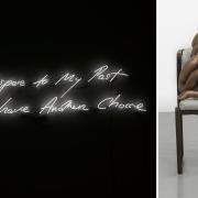 Works by Tracey Emin and Sarah Lucas are on loan to The Freud Museum in Hampstead for the Women and Freud exhibition