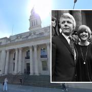 Pop star Cilla Black and her personal manager Bobby Willis after their wedding at Marylebone Town Hall 25 January 1969