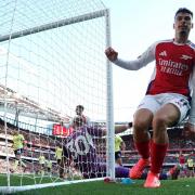 Gabriel Martinelli celebrates Image: PA