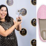 Cocorose London founder Janan Leo won a Gold and Silver at the Best Businesswomen Awards 2024 launched her business with a foldable shoe