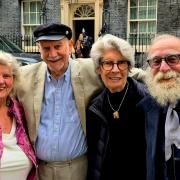 Camden Age UK members outside 10 Downing Street