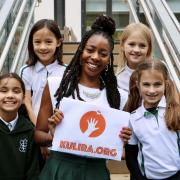 Pupils at Sarum Hall School voted to support charity Kulira.org, which was founded by Jarah Koomson - seen here visiting the school (Image: Sarum Hall School)