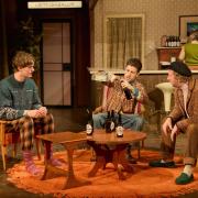 The cast of Reykjavik by Richard Bean at Hampstead Theatre.