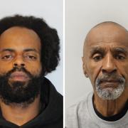 Imen Hersi (left) and David Stephenson (right) have been jailed for burgling Co-op stores across north London