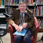 Alan Bennett talked about his life and red from his diaries at Primrose Hill community library on Sunday. Image: Primrose Hill Community Library