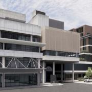 The extension of the Royal Free will be between the original hospital building and the Pears building