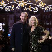 Actor Martin Freeman and broadcaster Jo Good helped get Merry Marylebone's Christmas light switch on underway on Wednesday.