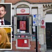 Dan Tomlinson MP and Cllr Emma Whysall are campaigning to save Barnet post office