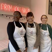 Primrose Bakery's Michaela McKenzie, Martha Swift and Ruby Vambeck celebrate its 20th anniversary