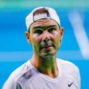 Rafael Nadal at a training session in Malaga (Manu Fernandez/AP)