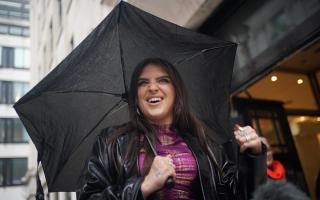 Singer Mae Muller outside BBC Wogan House in London, after she was confirmed as the UK's act for the Eurovision Song Contest 2023