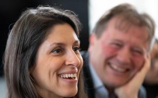 Nazanin Zaghari-Ratcliffe and her husband Richard. He and Hampstead and Kilburn MP Tulip Siddiq have hit out at the Government over its response to a report on state hostage taking