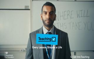 Ben Goodwin, a maths teacher at Fortismere School in Muswell Hill, stars in the new ad