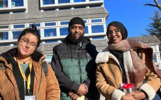 Youth mentor and development workers at Acland Burghley School - Mohamed Habib, Sagal Ali and Saba Asif - from SYDRC