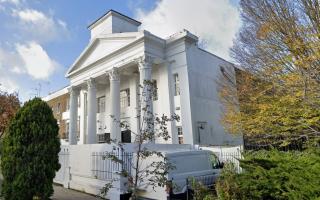 Outside the former Connaught chapel in St John's Wood