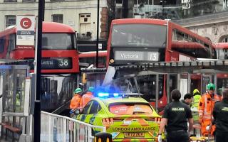 A woman killed after a crash at Victoria bus station in January was among the casualties
