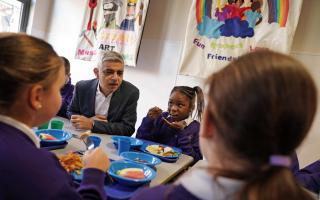 Free school meals introduced by Sadiq Khan are saving parents up to £1,000 (Image: PA)