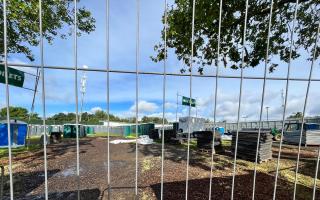 The skate park has been used as Wireless festival's toilet block