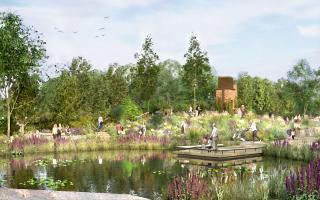 How the pond might look in Regent's Park's commemorative garden for Queen Elizabeth II