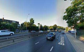 Police were called to Brentmead Place after a crash