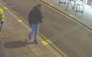 Screenshot of man police wish to speak to after woman raped in Covent Garden