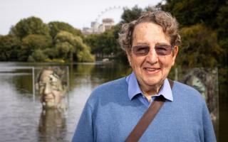 ‘Game changer’ Trevor Lyttleton at the unveiling of an installation in St James’s Park to kick-off The National Lottery’s 30th anniversary celebrations