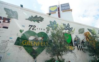 The Grenfell Memorial Wall commemorates the 72 people who died in the fire in June 2017 (Image: PA)